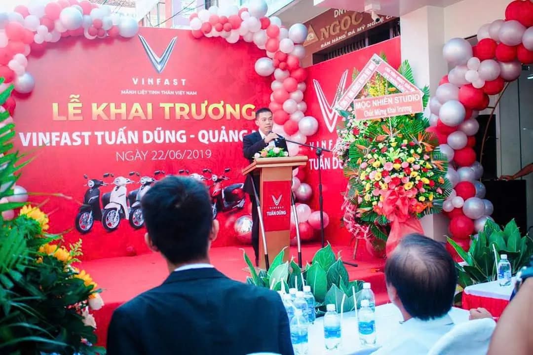 Phát biểu tại lễ khai trương VinFast Tuấn Dũng